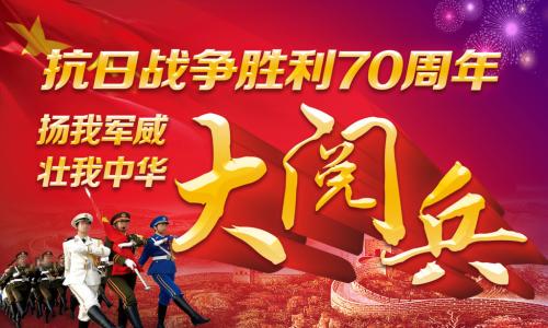 A military parade on the 70th anniversary of the founding of China